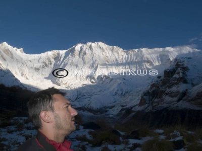 Luis en el Campo Base del Annapurna, cara sur.
